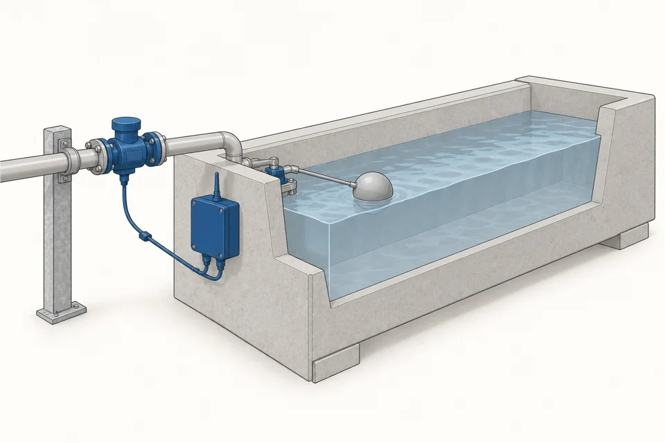Referencia visual: Monitor de agua para bebederos